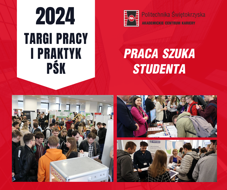 Targi Pracy i Praktyk PSK 2024. Studenci i pracodawcy na wydarzeniu.