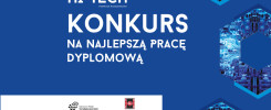 Konkurs na najlepszą pracę dyplomową. Logo Kieleckiego Parku Technologicznego i Politechniki Świętokrzyskiej.